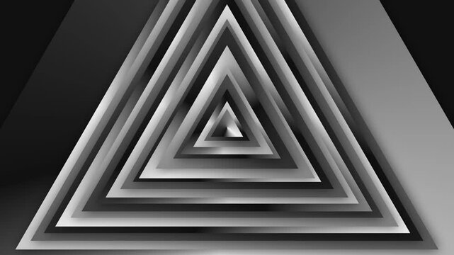 Geometric Triangle Pattern in Black and White
