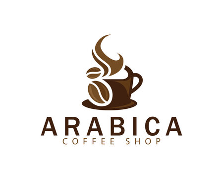 coffee shop logo creative design concept drink special restaurant food