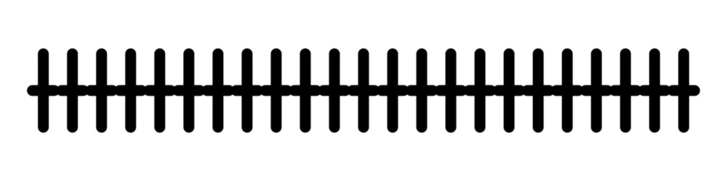 Abstract geometric Border. Slash line. Border with diagonal lines. Geometric print for caution tape or barrier. Angle of tilt parallel stripes. Black pattern isolated on white background. Vector