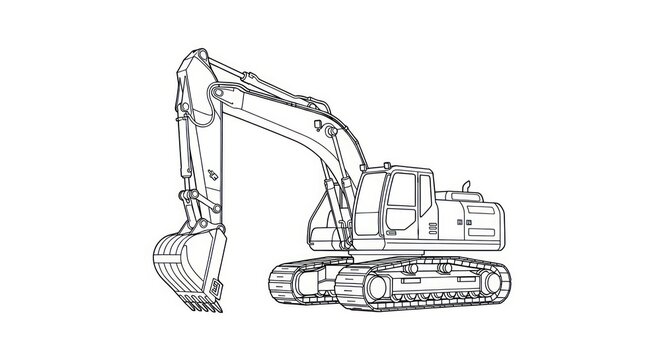 Heavy machinery excavator construction equipment.