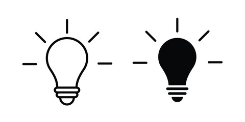 Bulb icon for your website and app ui designs © Hunt