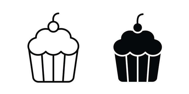 Cupcake icon for your website and app ui designs