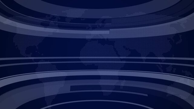 A dark blue digital background featuring a map composed of tiny dots and overlaid with horizontal curved bands and straight lines creating a sense of global connectivity and data flow. Keywords