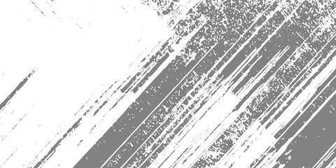 Fototapeta premium Light gray and black grunge texture, diagonal scratch lines, distressed concrete surface, dust speckles, minimalist monochrome abstract background. 