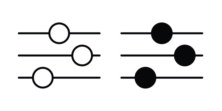 Settings sliders icon for your website and app ui designs