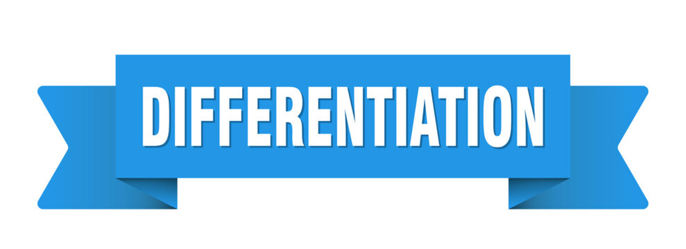 differentiation ribbon isolated on transparent background. differentiation ribbon