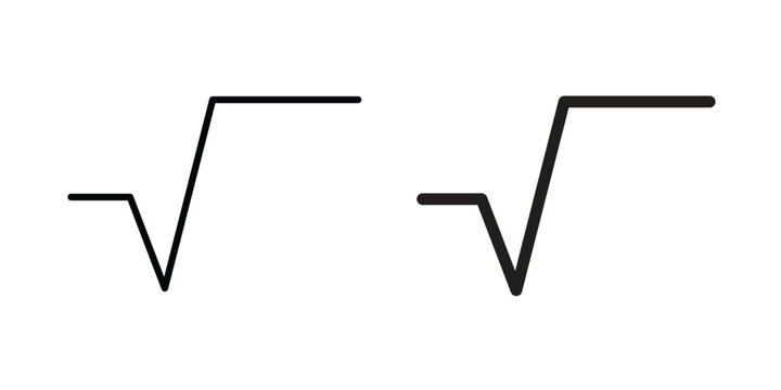Square root icon for your website and app ui designs
