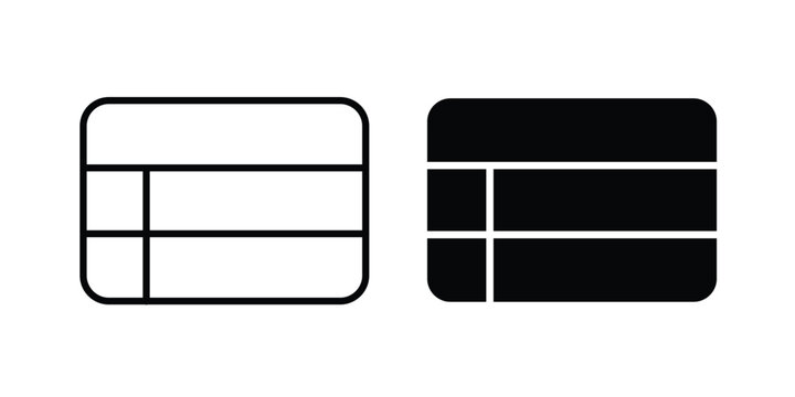 Table layout icon for your website and app ui designs