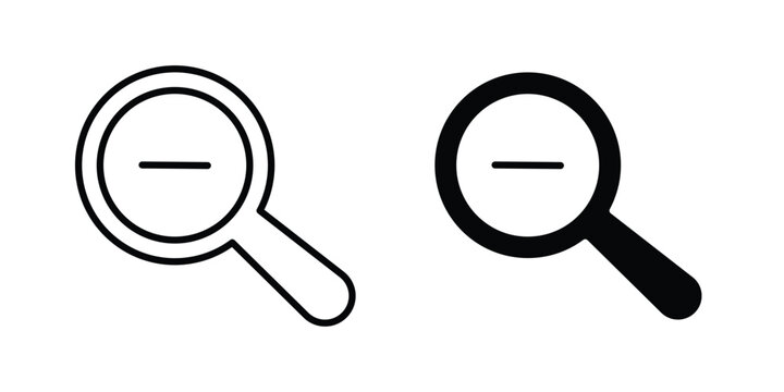 Zoom out icon for your website and app ui designs
