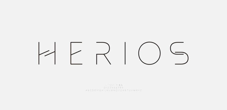 modern minimal creative logo alphabet font. Typography abstract minimalist decorative sport, game, technology, fashion, digital, creative logos fonts. vector illustration