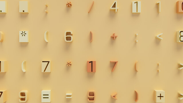 Three-Dimensional Geometric Shapes in Varied Sizes and Orientations on Neutral Background for Educational Resources and Creative Design Applications