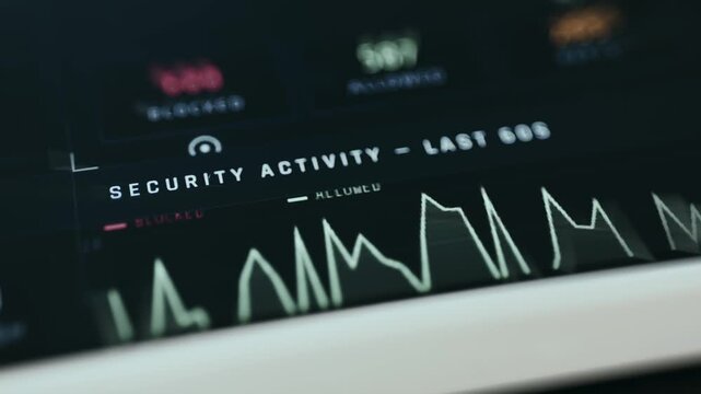 Log of security activity from the last 60 seconds