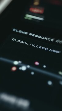 Cloud services control panel with real-time task monitoring