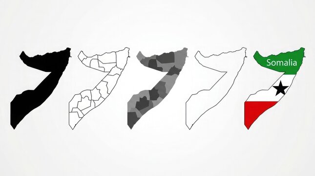 Mexico Map Silhouette with Number 77
