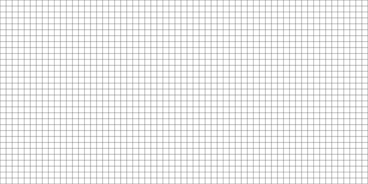 Seamless graph paper background with thin black grid lines