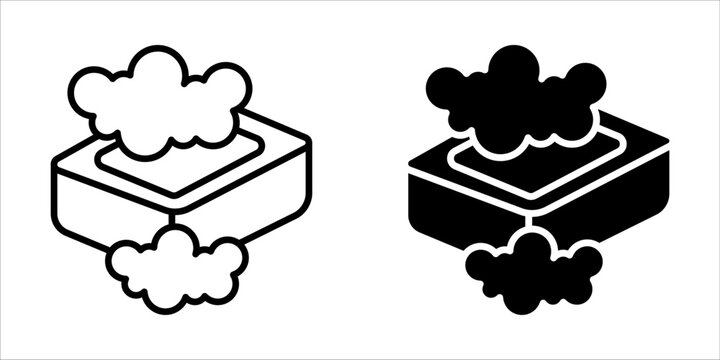 bath soap graphic icon vector