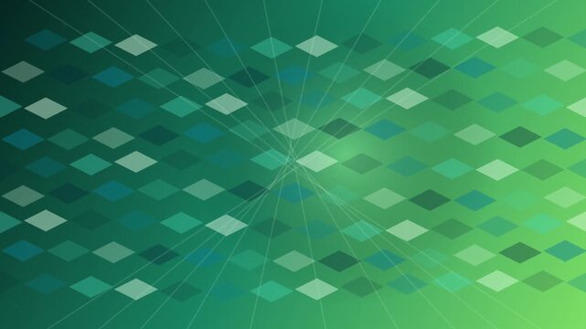 Animated isometric green land tiles for sustainable planning and ecology themes