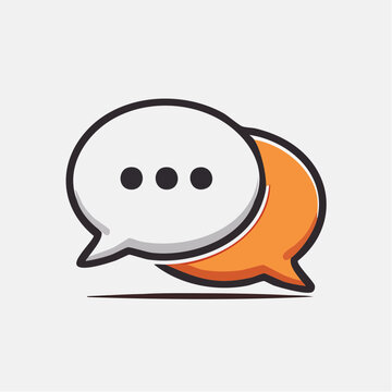 Speech Bubbles Icon with Ellipsis
