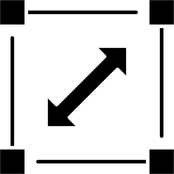 Glyph Solid Resize Icon