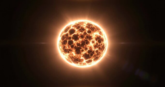 Solar Flare Sun Surface Details.
