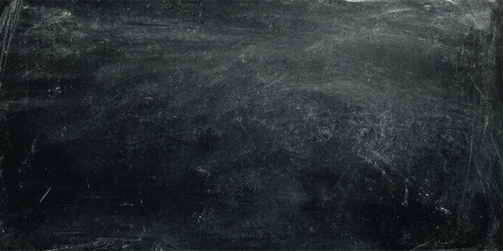 A gritty, textured chalkboard, full of erasured marks and scuffs, evokes a sense of history and the ephemeral nature of learning and ideas.