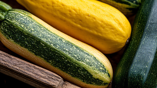 Close-up of Green pumpkin with light yellow stripes