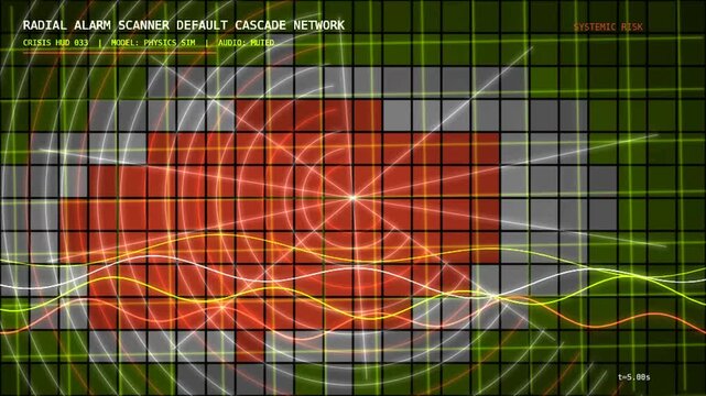 Radial Alarm Scanner Default Cascade Network HUD Economic Crisis Animation 033