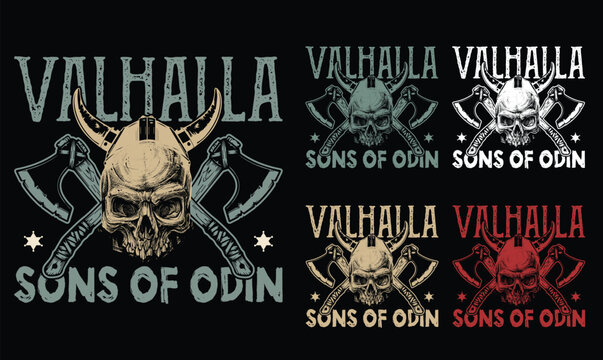 Viking Skull EPS, Viking Helmet VECTOR, Valhalla Design EPS, Odin Symbol VECTOR, Norse Mythology EPS, Viking Warrior VECTOR, Runic Circle EPS, Nordic Culture VECTOR, Tattoo Style EPS