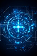 Obraz premium Cutting-Edge Electronic Healthcare Interface for a Seamless Future in Medical Technology and Care