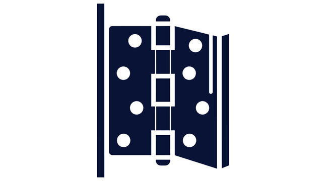  Door hinge hardware icon illustration