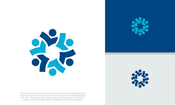 Human Resources Consulting Company, Global Community Logo. Social Networking logo designs.	
