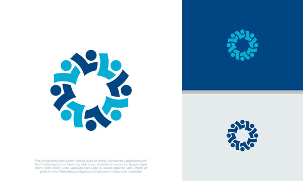 Human Resources Consulting Company, Global Community Logo. Social Networking logo designs.	
