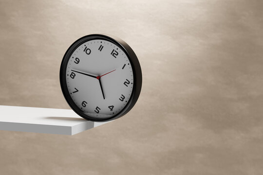 Clock on edge signaling time ending and deadline approaching