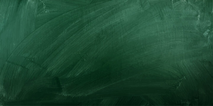 A textured green chalkboard surface, showing faint chalk dust marks and subtle imperfections from past lessons.