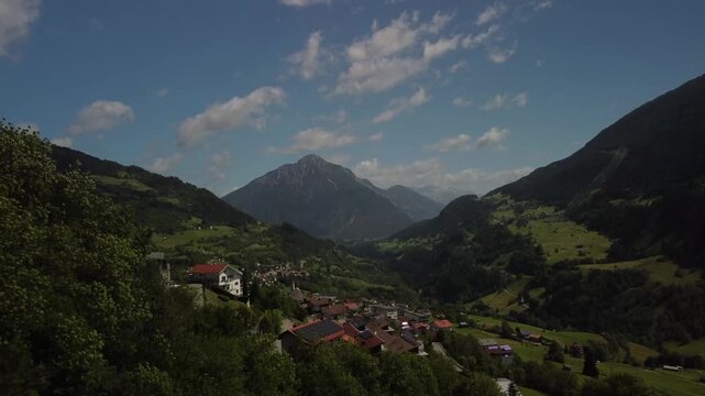 Flying Above Pitztal Valley in Tyrol, Austria &ndash; 4K Drone Footage
