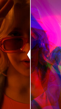 Premium Overlays Chromatic Exposure Vertical 1 &ndash; Chromatic Aberration Effects, Light Exposure Overlays and Cinematic Film Style Visuals for Video Editing