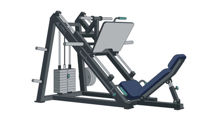 Leg Press Machine for Gym Workout. © Yasmin