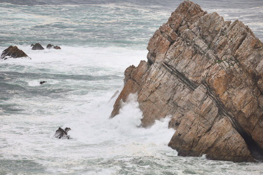 The Cabo Penas cape, the northerly territory of Asturias, Spain