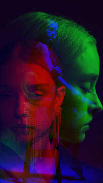 Premium Overlays Chromatic Exposure Vertical 3 &ndash; Chromatic Aberration Effects, Light Exposure Overlays and Cinematic Film Style Visuals for Video Editing
