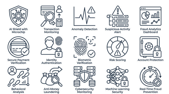 Business icons for various industries.