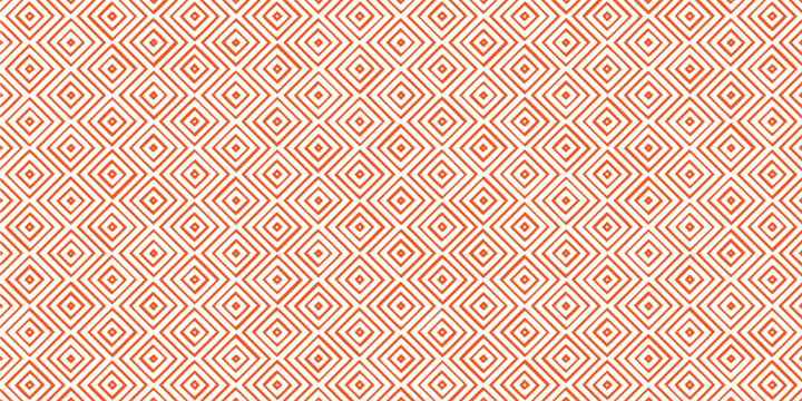 Seamless coral geometric diamond pattern for elegant backgrounds. Modern repeating lattice texture with clean symmetry ideal for fabric and wallpaper.