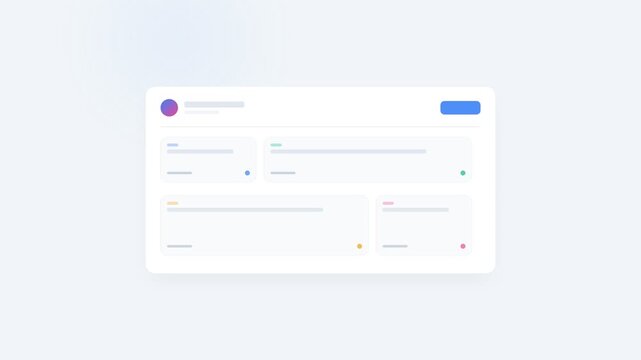Clean white user interface dashboard for data entry