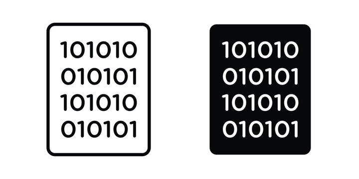 Binary code icon