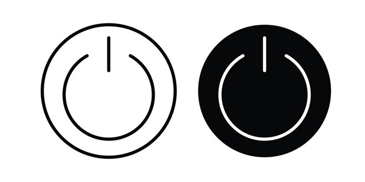 Button on off icon