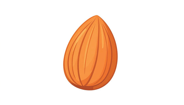 Almond nut close up view.