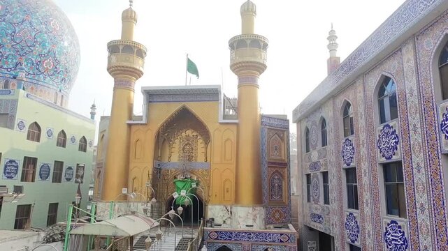 Hyderabad, Pakistan - December 14, 2025: Najaf e Sindh Qadam Gah Mola Ali. Hyderabad Sindh Pakistan