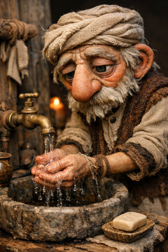 The wudu for praying