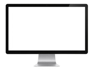 Fototapeta premium Computer screen mockup. PC monitor template.
