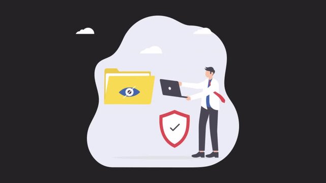 hide sensitive data  Animations Alpha Channel