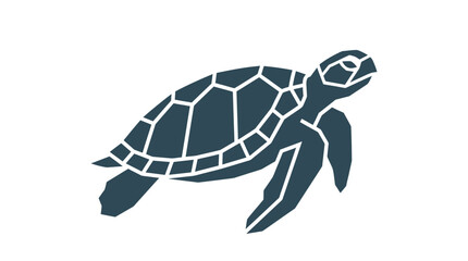 Turtle Silhouette Oceanic Reptile Animal. © Alpin